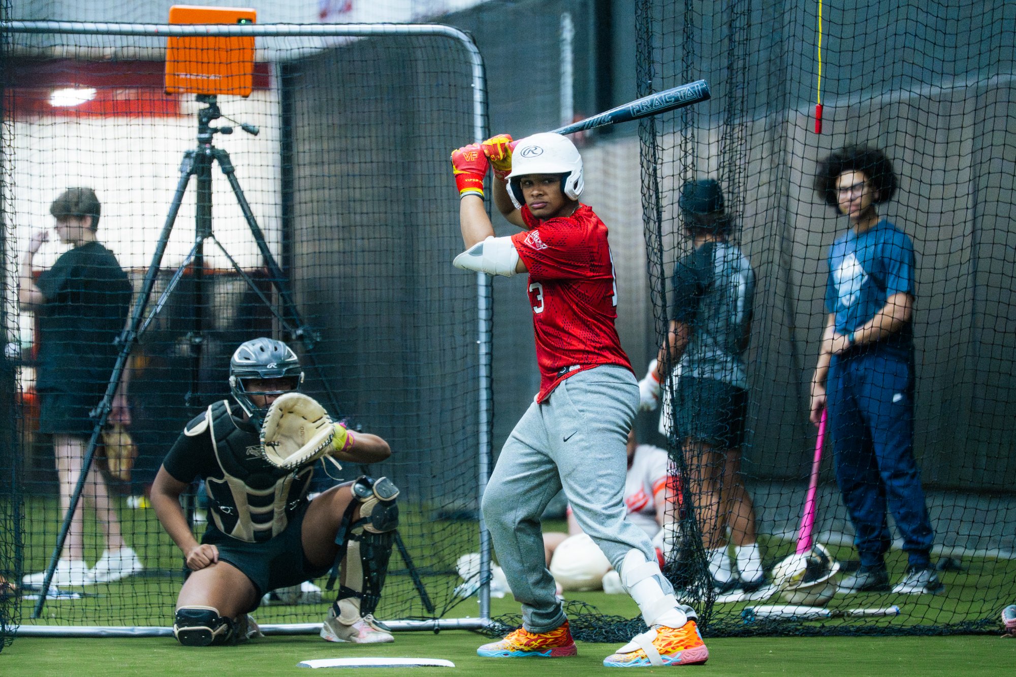 Athlete at showcase